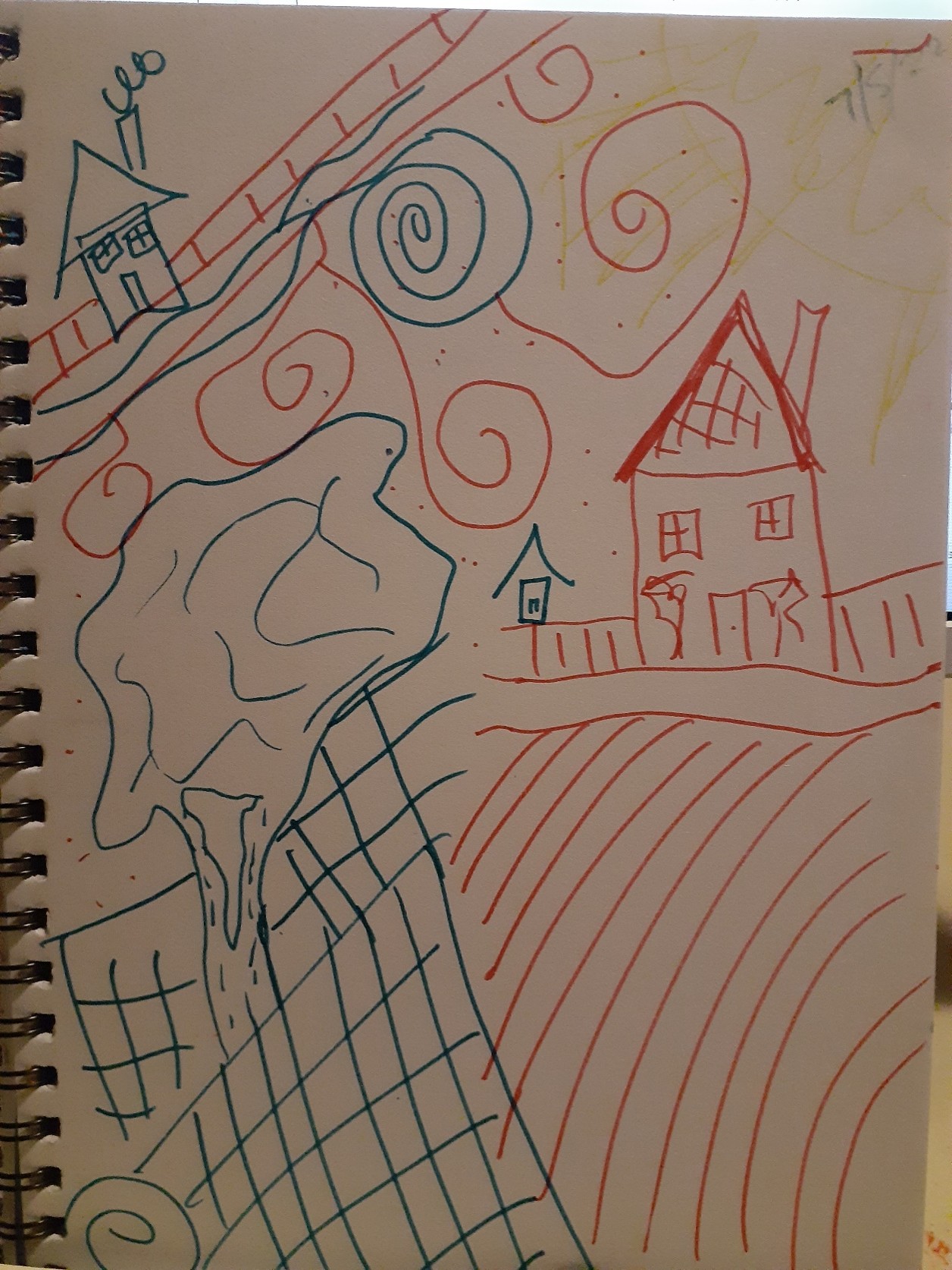A doodle from the Sacred Scribble practice.
